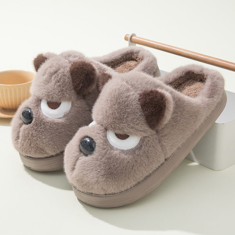 Cozy Puppy Plush Slippers