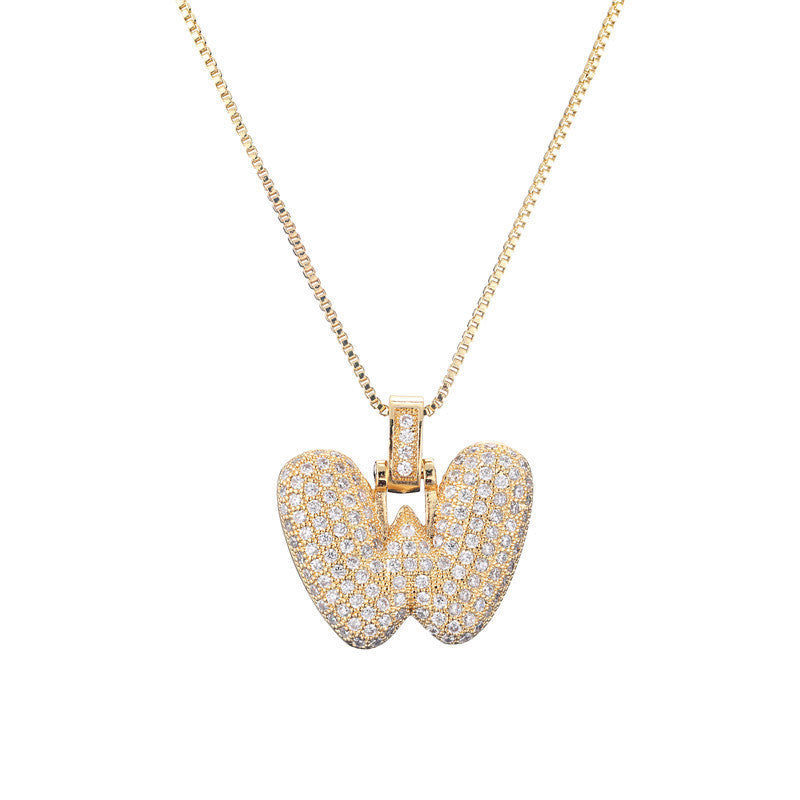 Initial Bubble Necklace