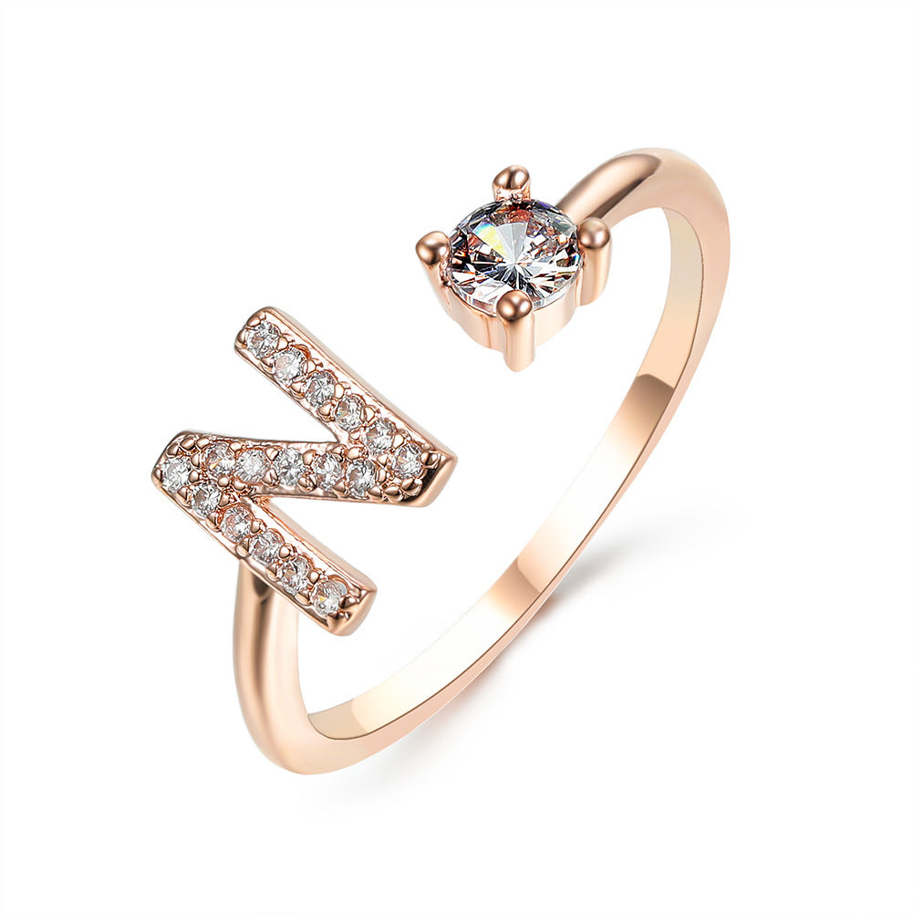 Personalized Letter Ring