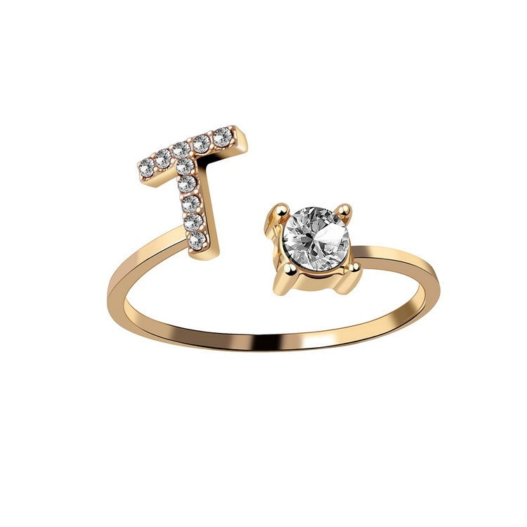 Personalized Letter Ring
