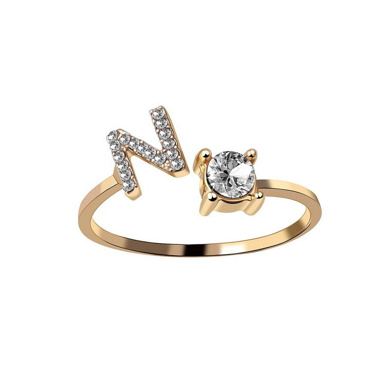 Personalized Letter Ring