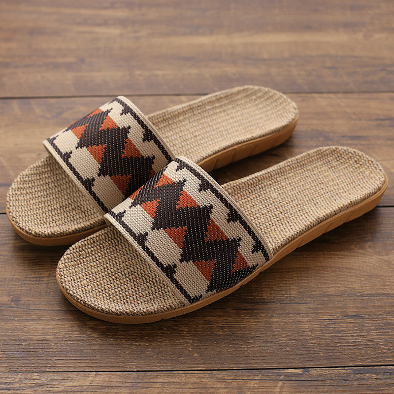 Indoor Linen Slippers