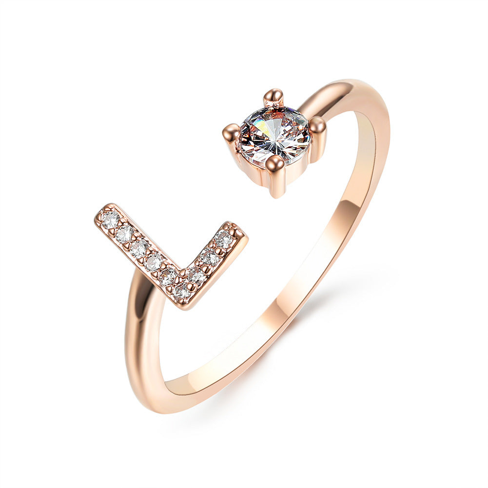 Personalized Letter Ring