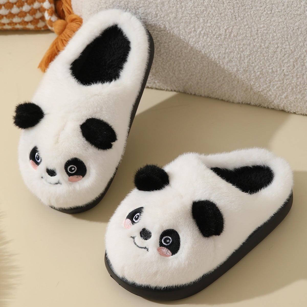 Panda Fluffy Slippers