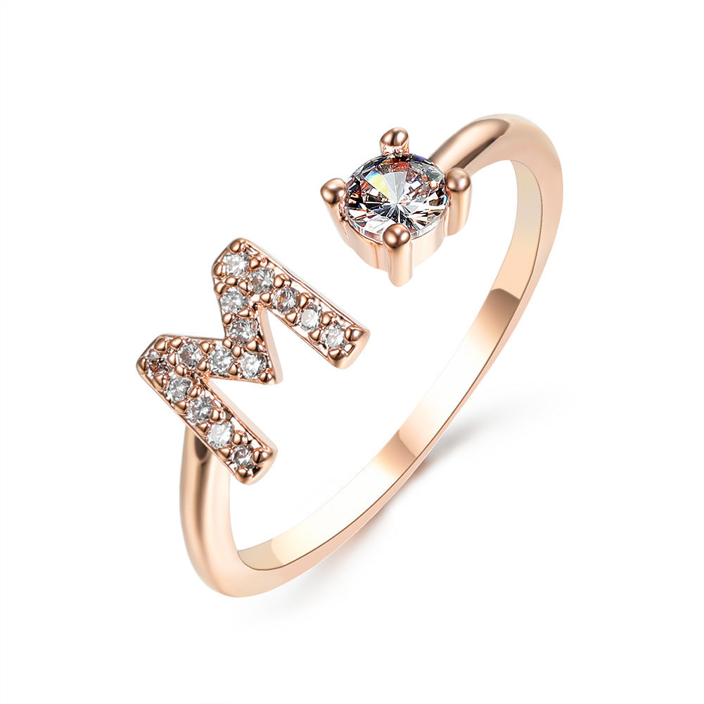 Personalized Letter Ring