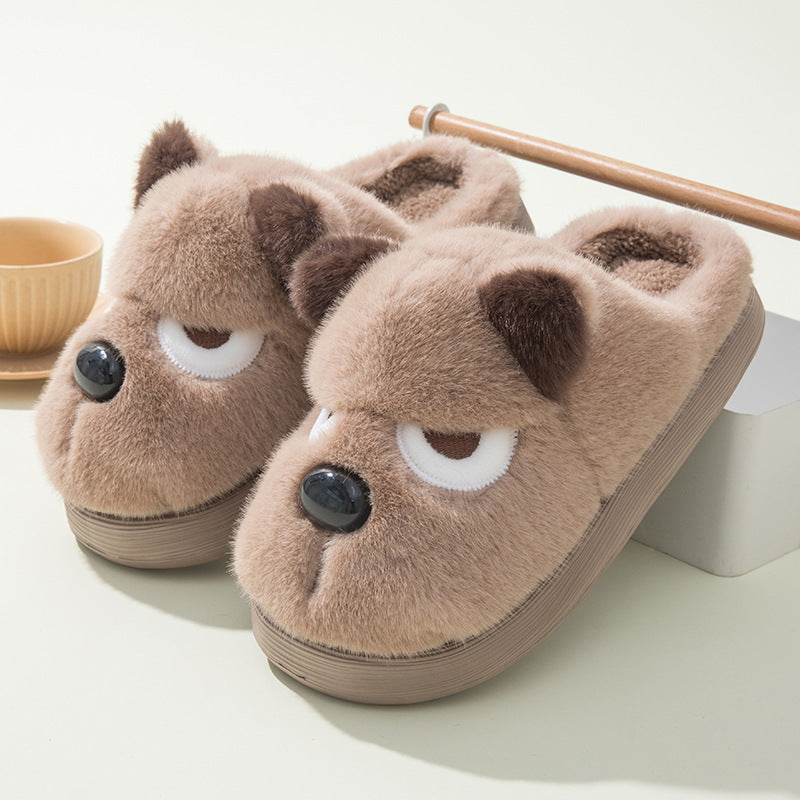Cozy Puppy Plush Slippers