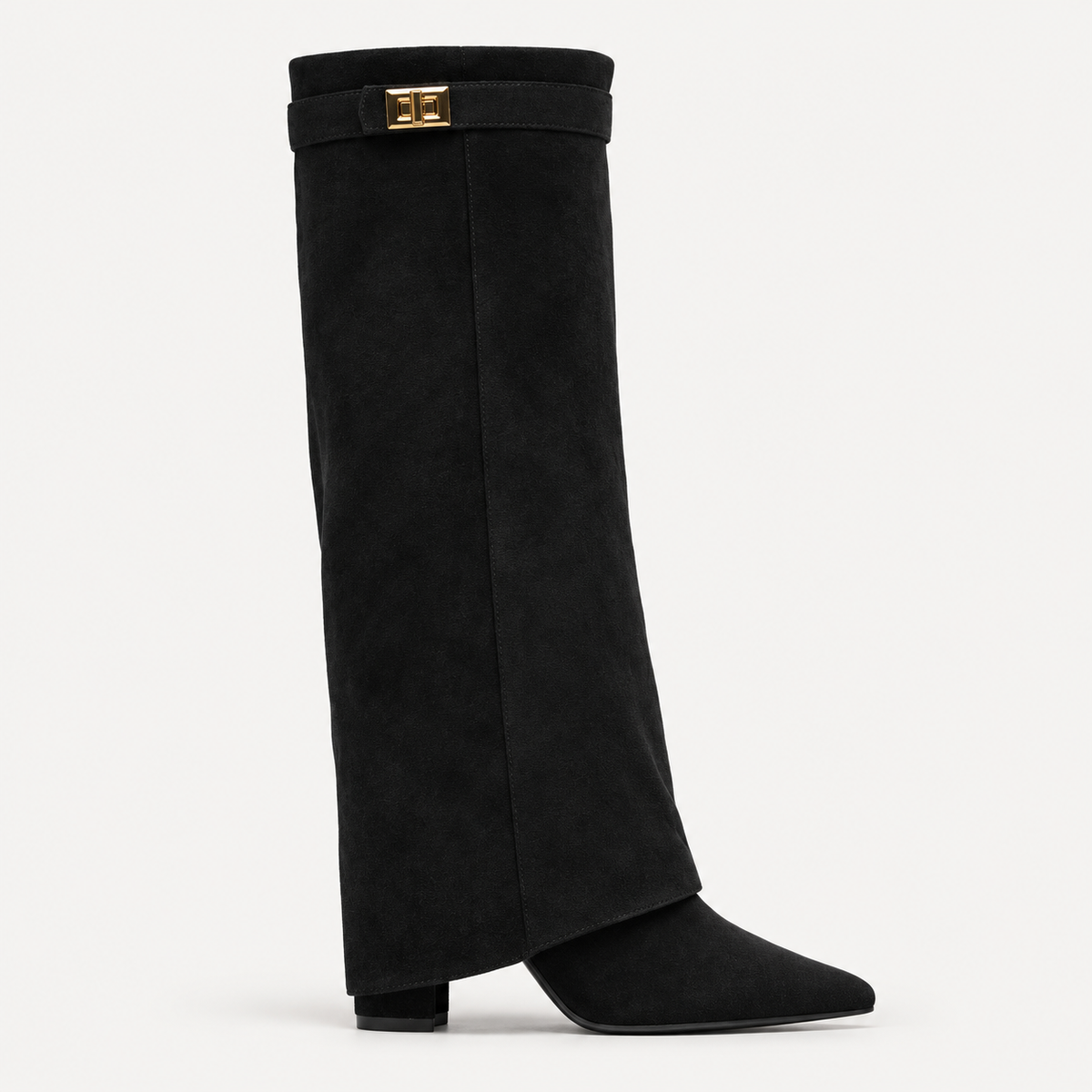 Sleek Chunky-Heel Mid-Calf Boots for Women