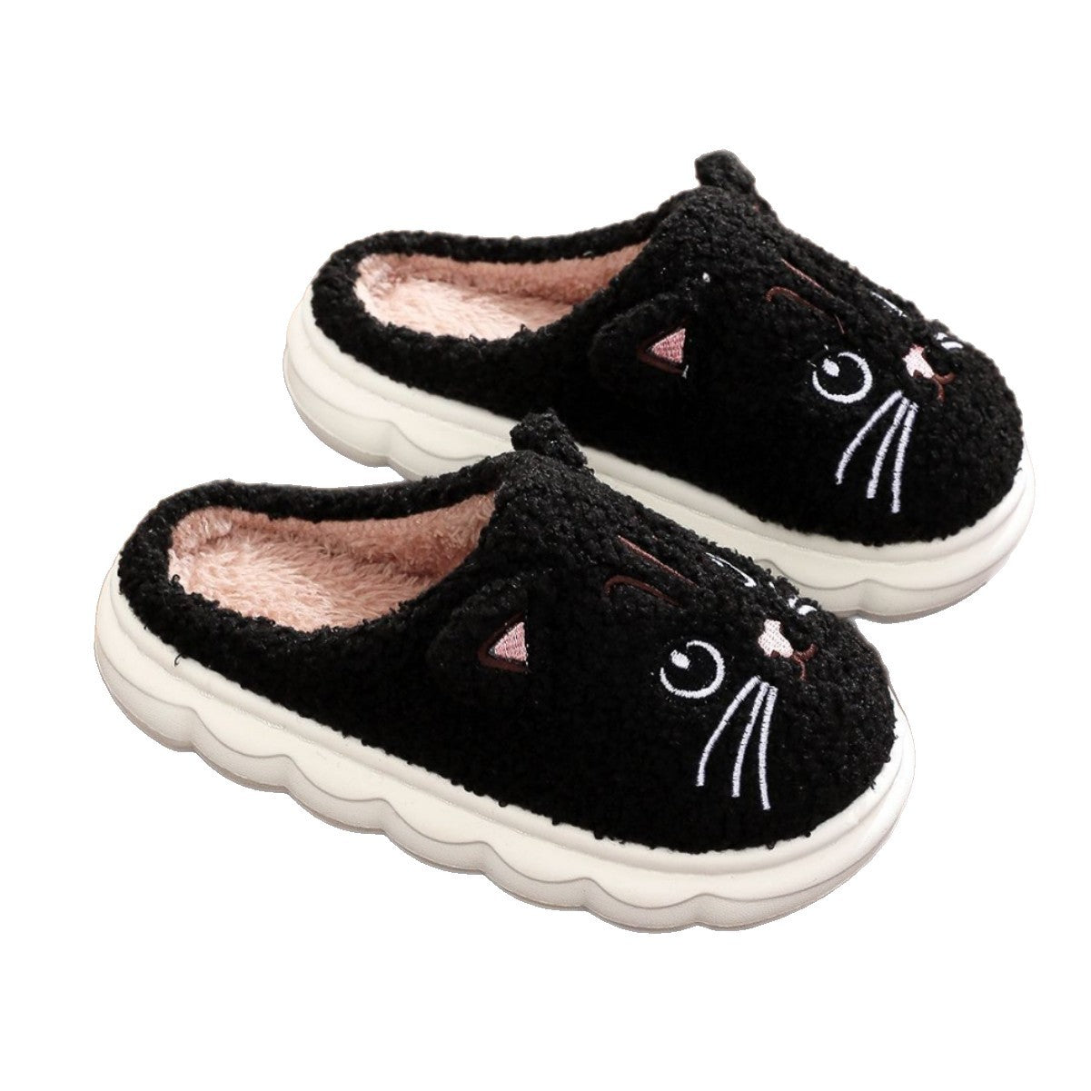 Cozy Kitten Plush Slippers for Kids