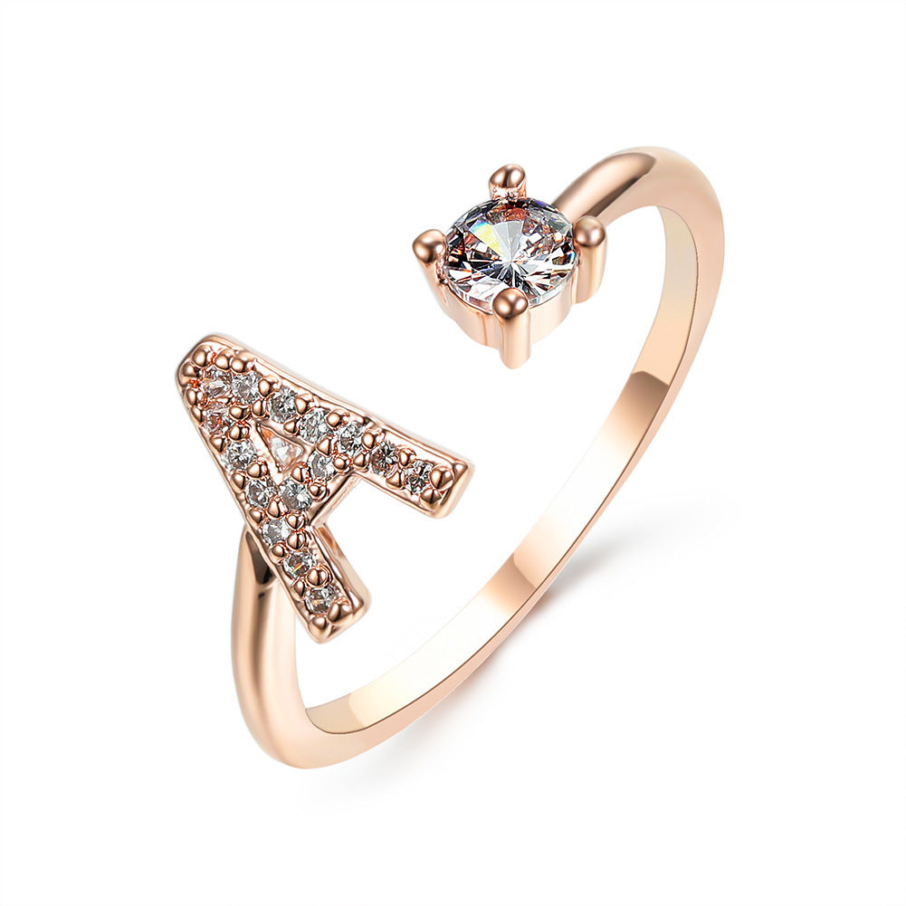 Personalized Letter Ring