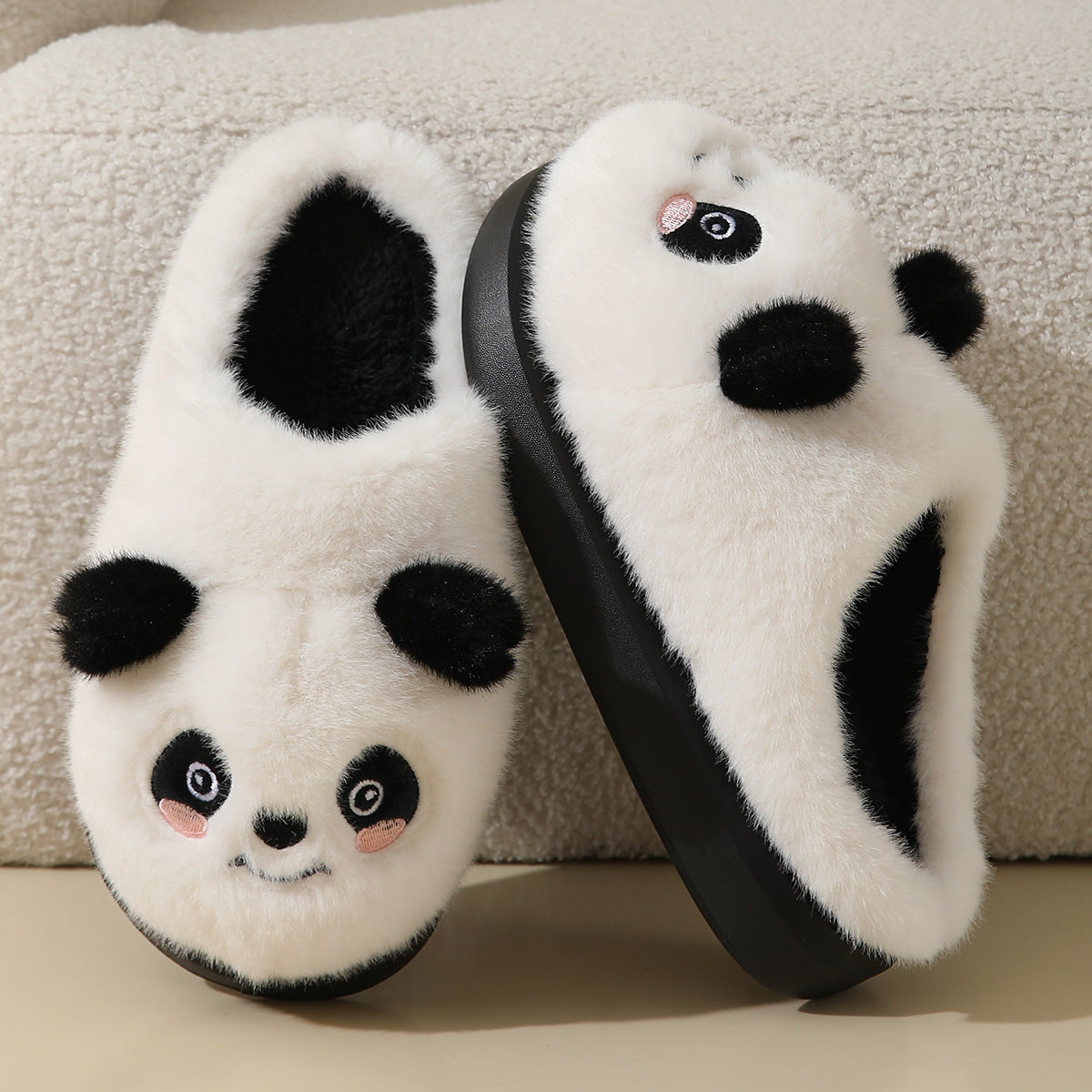 Panda Fluffy Slippers