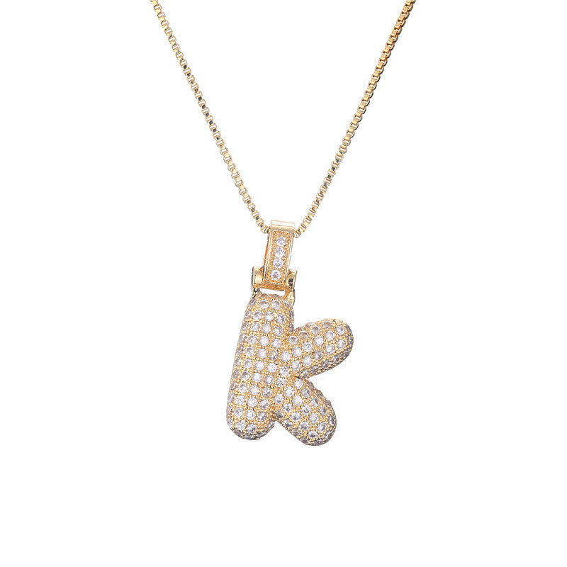 Initial Bubble Necklace
