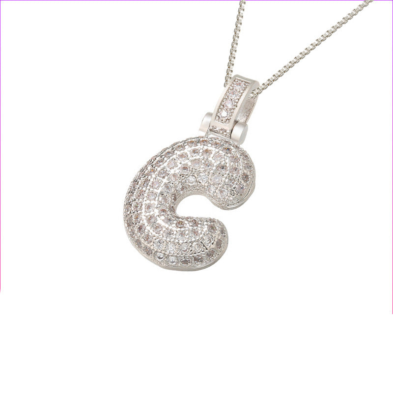 Initial Bubble Necklace