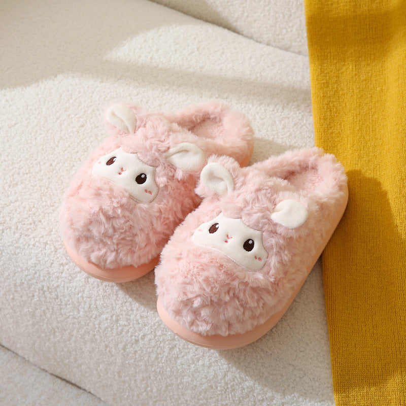 Fluffy Llama Plush Slippers