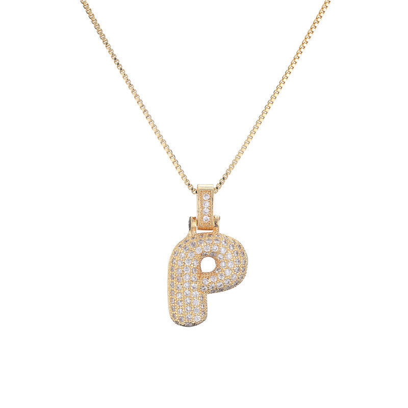 Initial Bubble Necklace