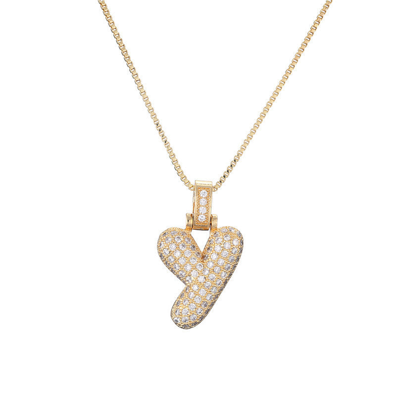 Initial Bubble Necklace