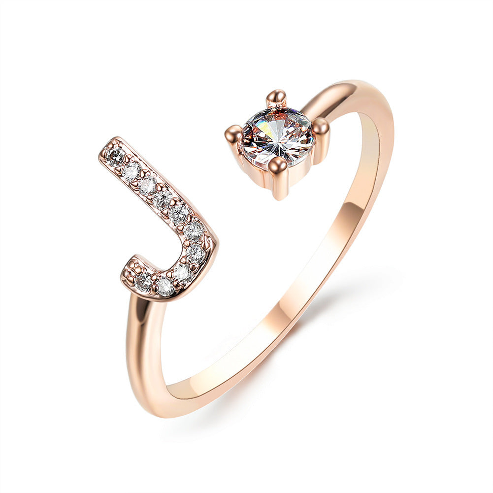 Personalized Letter Ring