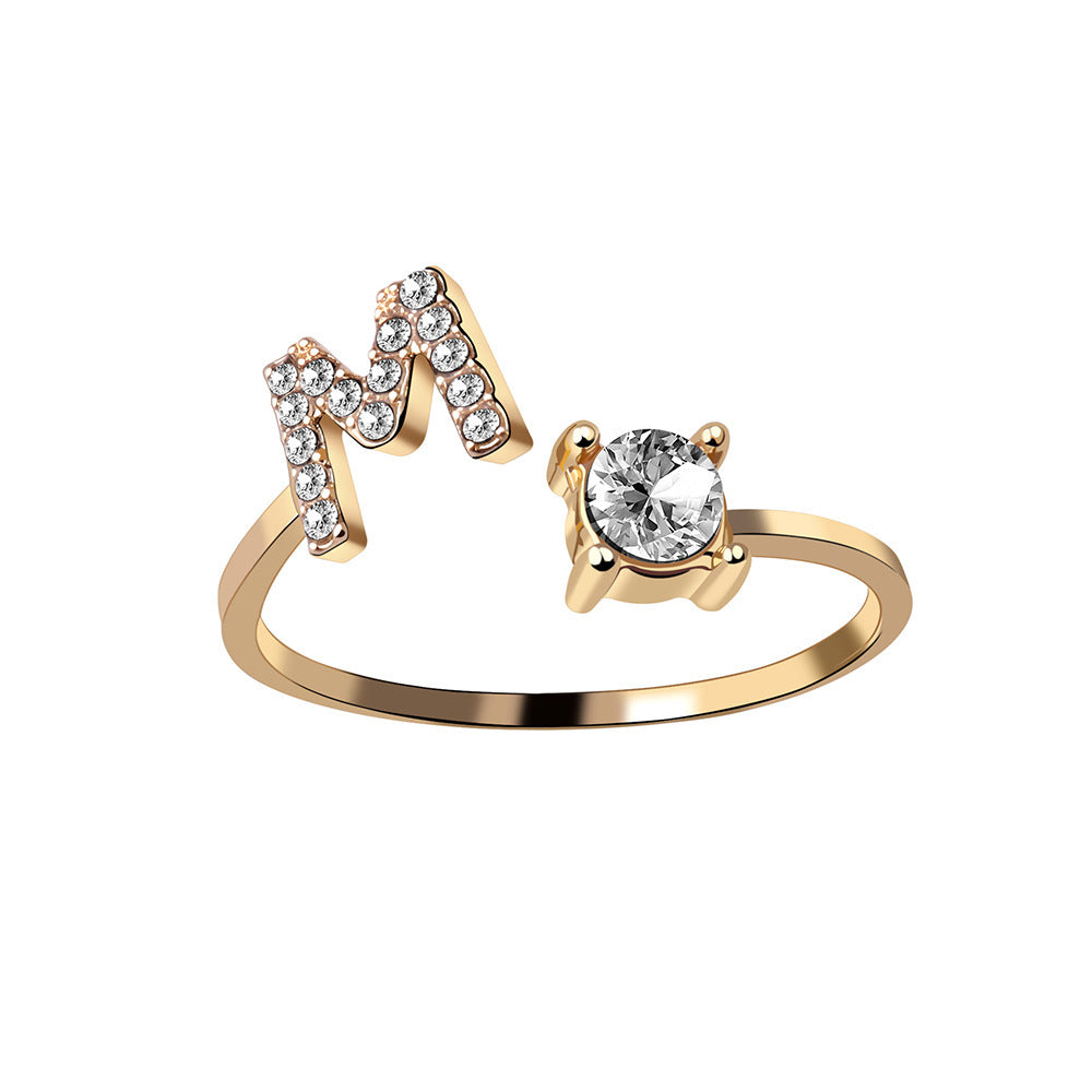 Personalized Letter Ring