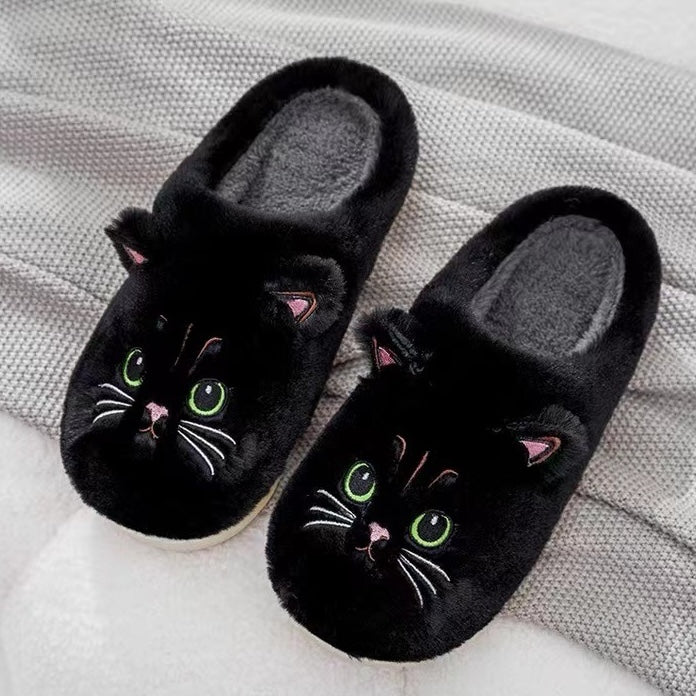 Cozy Kitten Plush Slippers