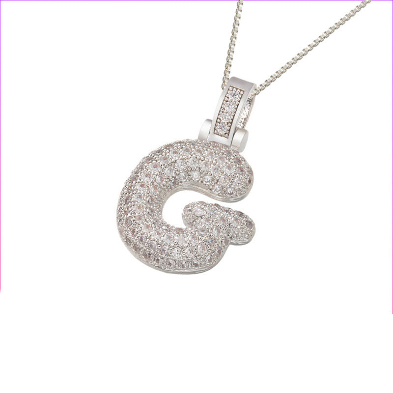Initial Bubble Necklace