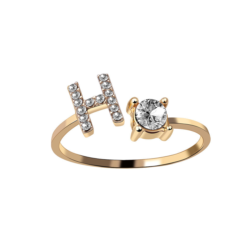 Personalized Letter Ring