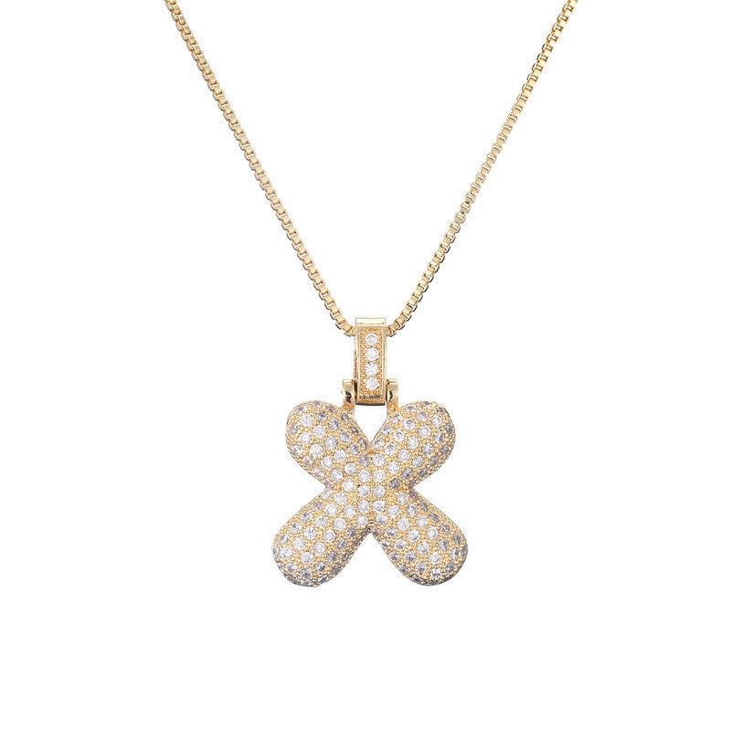 Initial Bubble Necklace