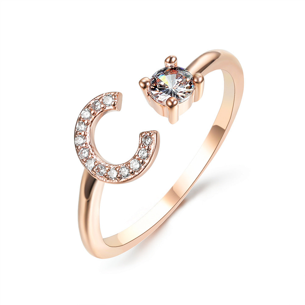 Personalized Letter Ring
