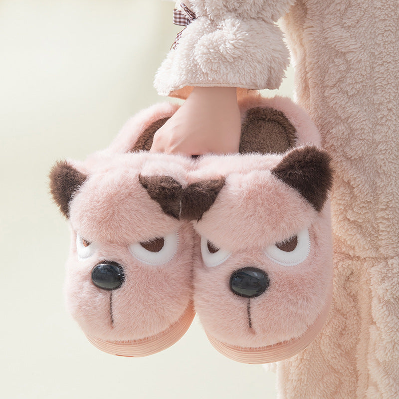 Cozy Puppy Plush Slippers