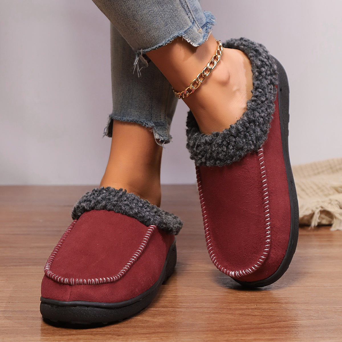 Winter Slip-On Slippers