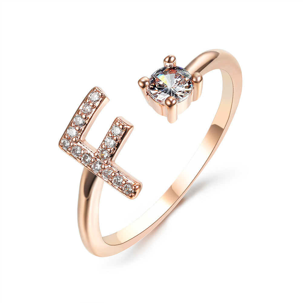 Personalized Letter Ring