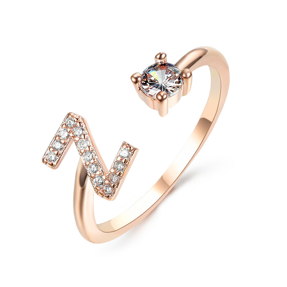 Personalized Letter Ring