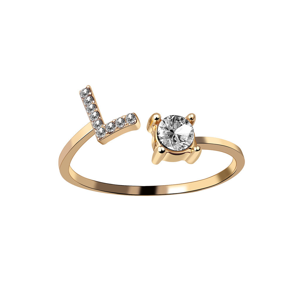 Personalized Letter Ring