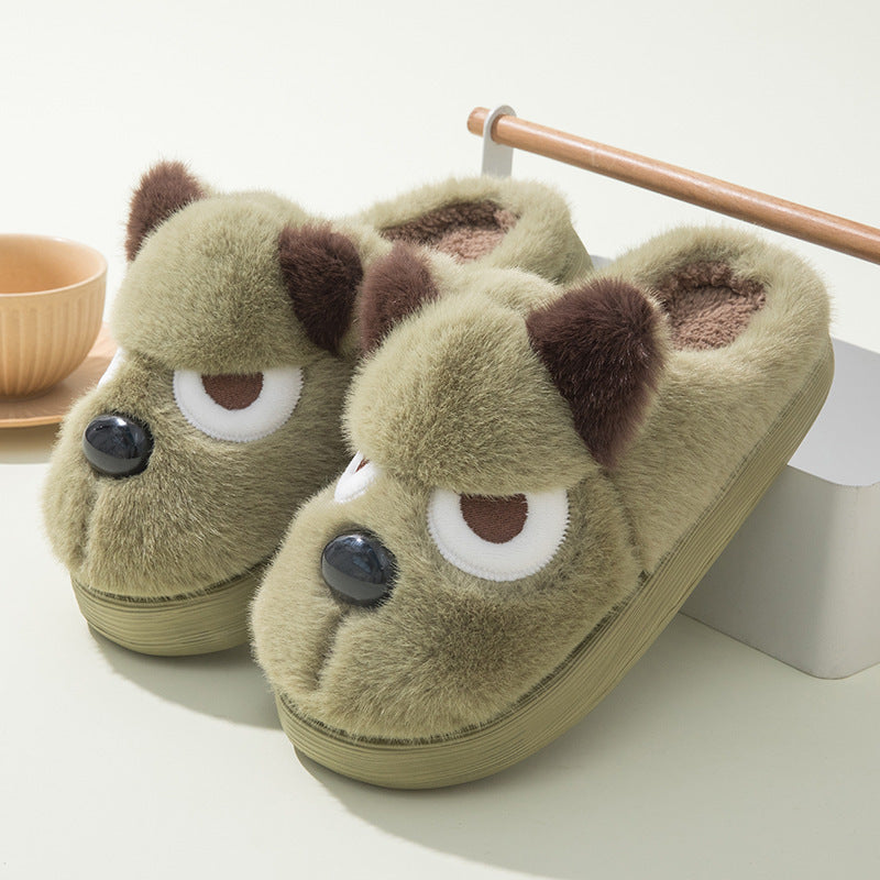 Cozy Puppy Plush Slippers