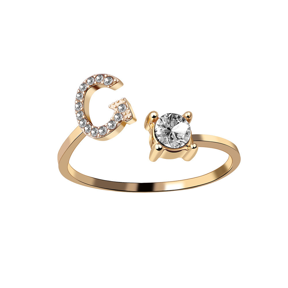 Personalized Letter Ring