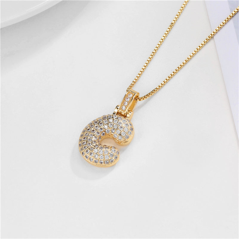 Initial Bubble Necklace