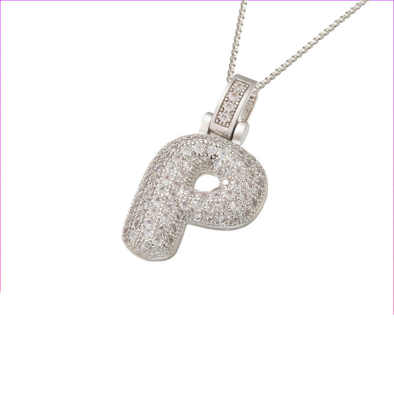 Initial Bubble Necklace