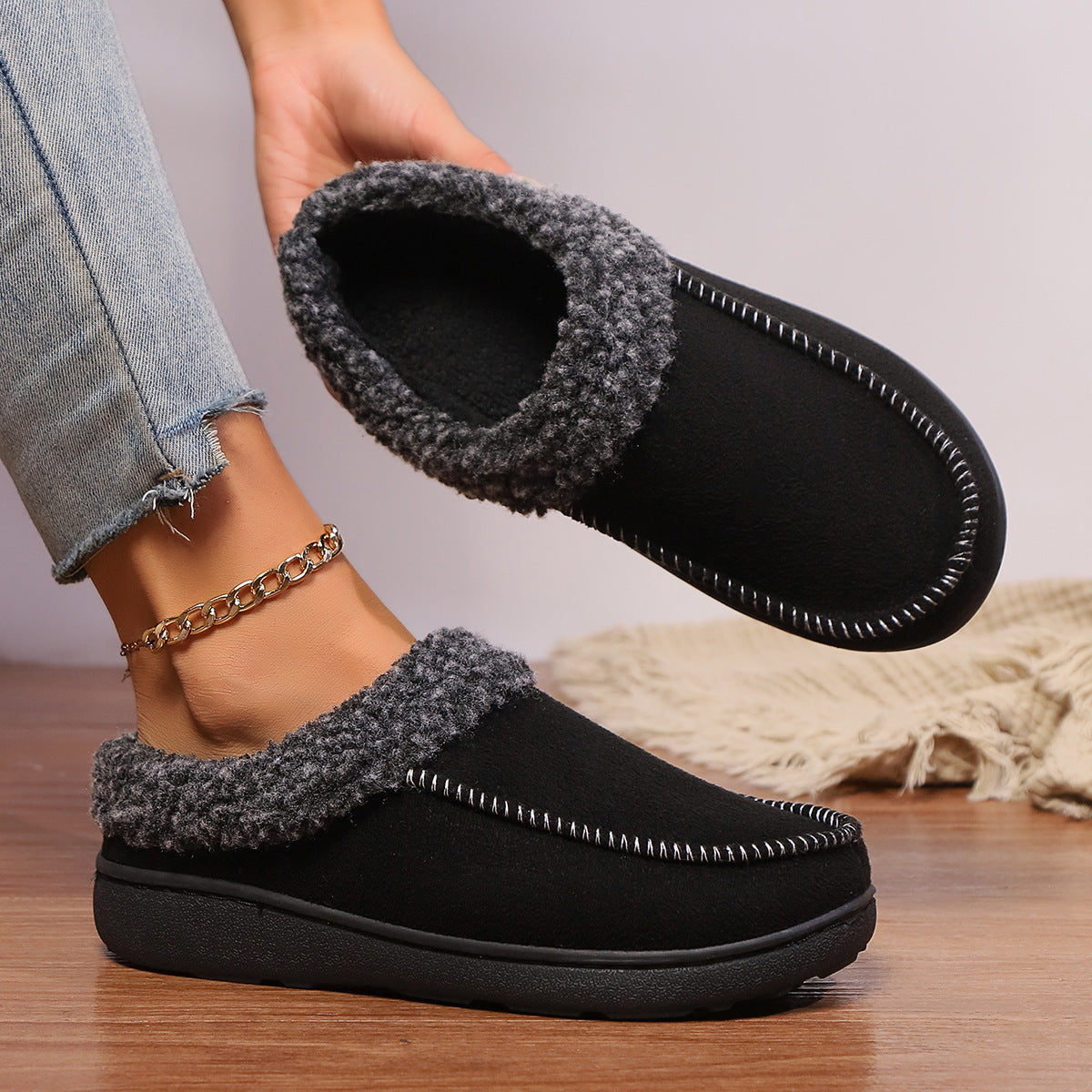 Winter Slip-On Slippers