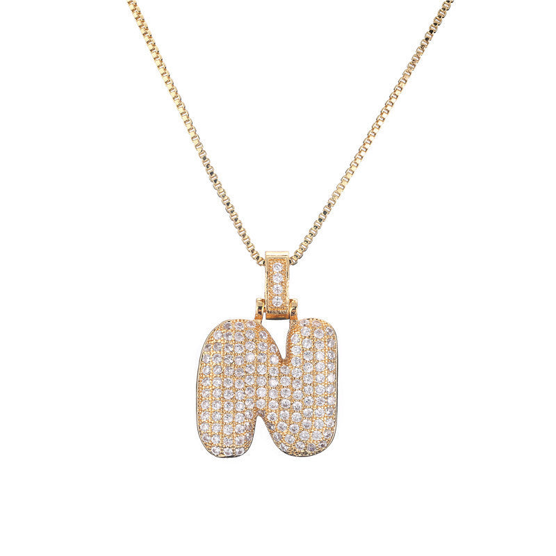 Initial Bubble Necklace