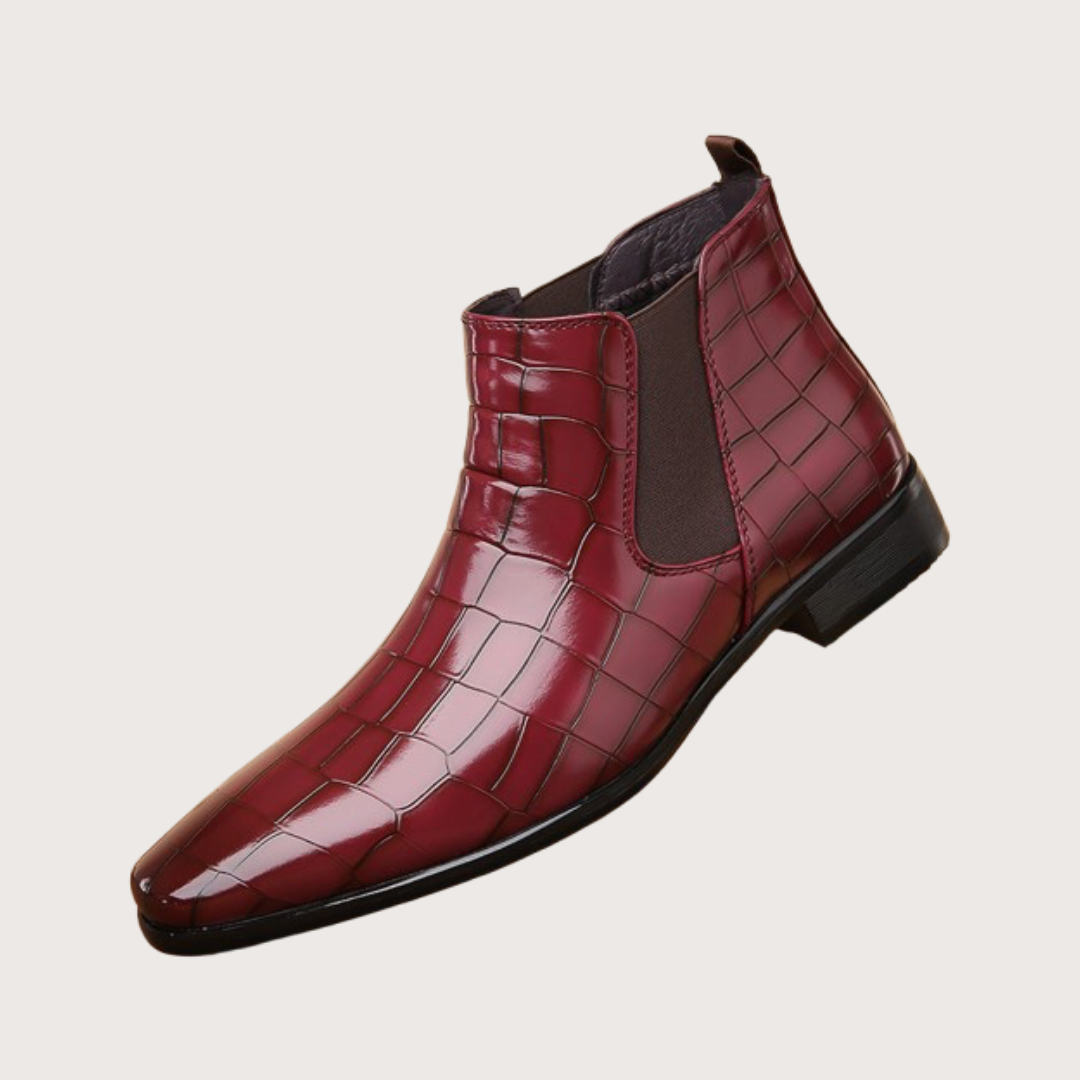 Chelsea Glossy Leather Boots