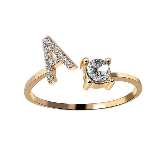 Personalized Letter Ring