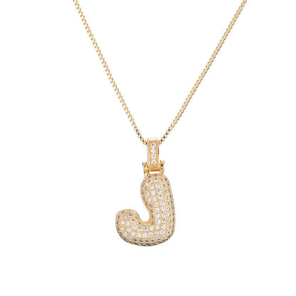 Initial Bubble Necklace