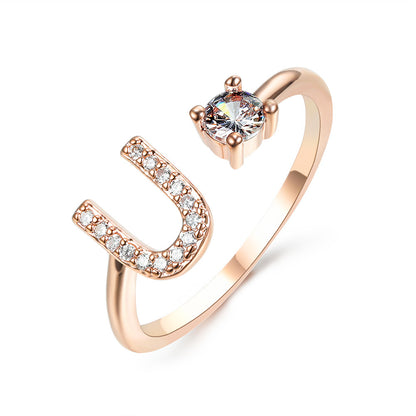 Personalized Letter Ring