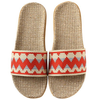 Indoor Linen Slippers