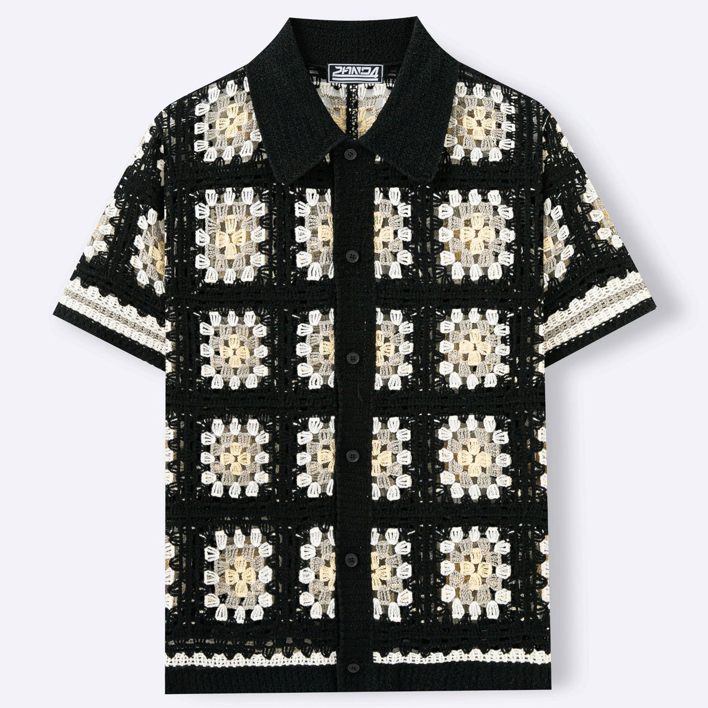 Midnight Crochet Shirt