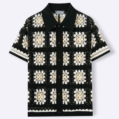 Midnight Crochet Shirt