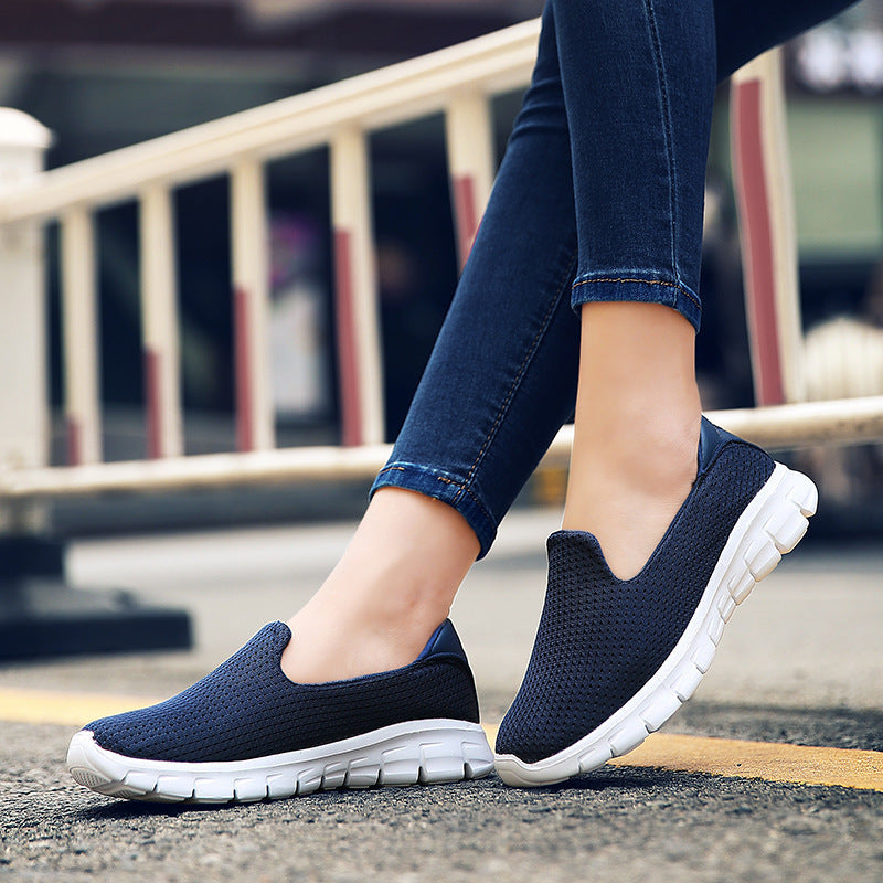 Wide Slip-On Walking Shoes