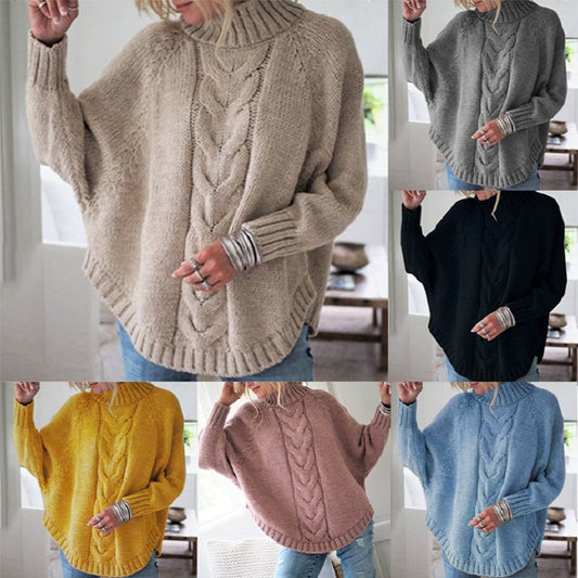 Women Knitted Loose Pullover Sweater