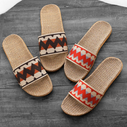 Indoor Linen Slippers