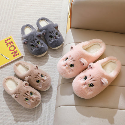 Cozy Kitten Plush Slippers