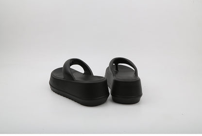 Thick Soled Flip-flops For Female Summer Wear Small High Heel Sandals