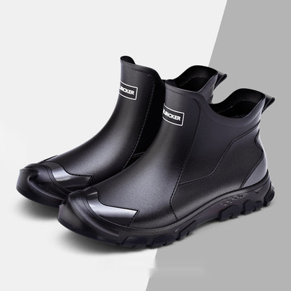 Black quick-dry non-slip water shoes for men